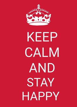 Keep Calm and Stay Happy banner