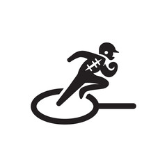 Start Run in football Icon