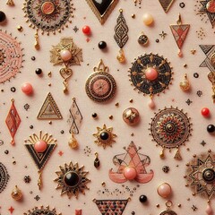 texture rose sur tissu en lin avec des bijoux convient bien pour cr&eacute;e une page web pour Bijoux.