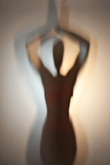 silhoueta sexy mulher misteriosa 