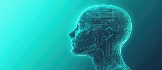 Digital Brain - Technology Abstract.