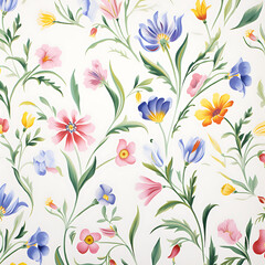 Colorful Flower Petals Digital Paper