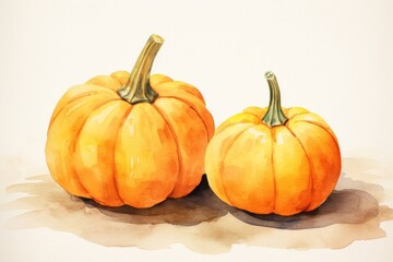 Obraz premium Pumpkins vegetable squash plant.