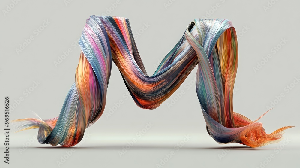 Fototapete a flowing, abstract 