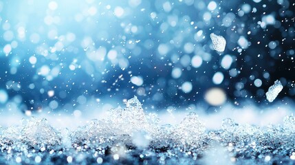 A dramatic hailstorm unleashes ice pellets on the ground, showcasing the power of severe weather and the impact of frozen precipitation on the environment.