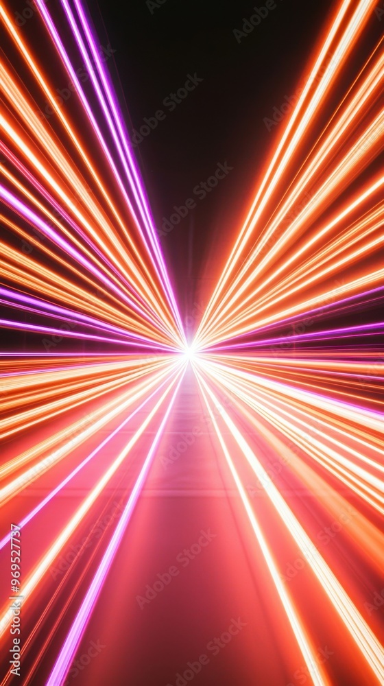 Poster vibrant light rays radiate in a stunning display of color, creating a visually captivating abstract 