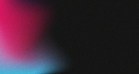 Colorful Purple and Blue Gradient Background  with grain texture on black 