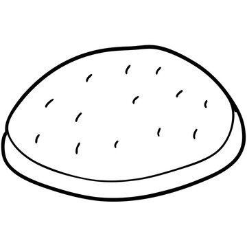 recommend clip art: pita outline coloring book page line art drawing