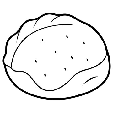 recommend clip art: pita outline coloring book page line art drawing