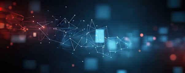 Obraz premium Digital background for tech, AI, data, audio, graphics, and more