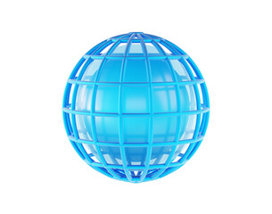 3d icon world planet