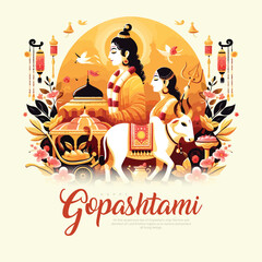 Gopashtami social media post Design