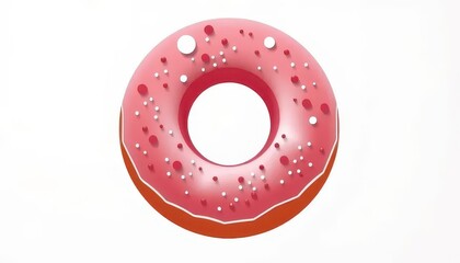 Paper Cut Craft Illustration of Donuts with Colorful Layers and Designs