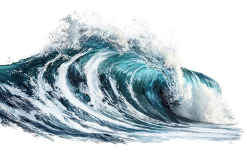 Dynamic ocean wave crashing with powerful force, showcasing the beauty and intensity of nature's raw energy and the majestic sea's movement.