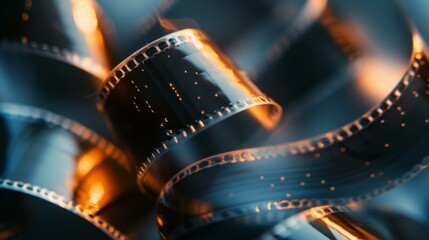 Close-Up of a Film Strip: A Glimpse into the Past