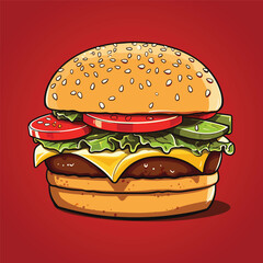 Hamburger Illustration