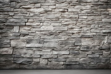 Obraz premium Contrast empty grey flagstone wall architecture backgrounds.