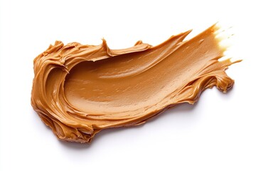 Close-up image of peanut butter spread. Perfect for use in advertising, packaging, or food blogs.