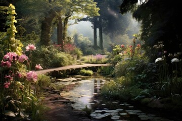 Garden vegetation landscape outdoors.