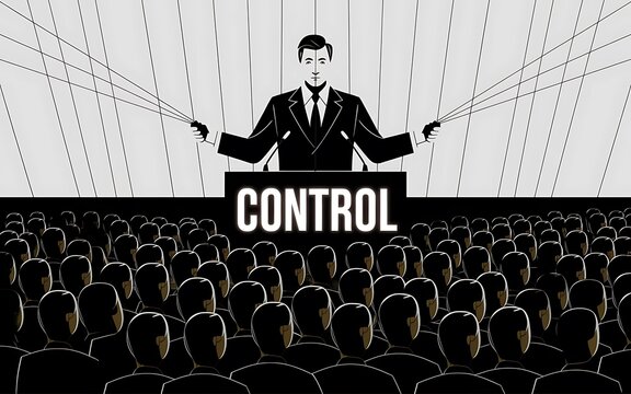 Puppet leader controlling masses