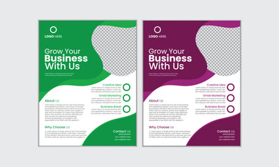 High-Quality Corporate Business Flyer Design Template - Elegant, Versatile, and Ready-to-Use