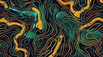 River pattern seamless wallpaper