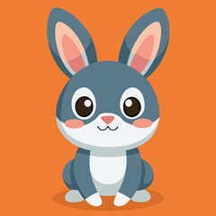 Print Rabbit Clipart Vector Illustration Featuring Cute Bunnies in Various Poses Perfect for Designs and Projects