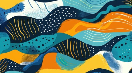 River pattern wallpaper