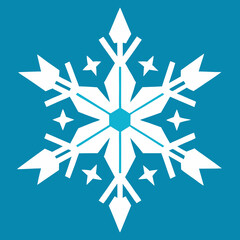 Vector illustration of cute Christmas snowflakes