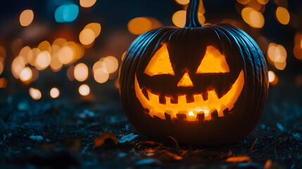 Obraz premium Halloween with pumpkins