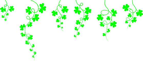 Fototapeta premium border clover vector,Patricks day background