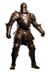 Armor fighting adult white background.