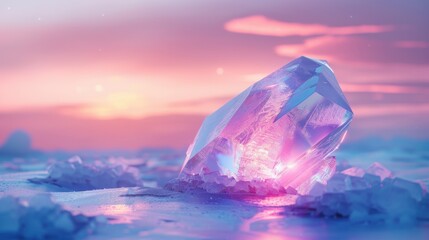 Obraz premium Precious crystals are often collected for their aesthetic value. Many people enjoy displaying them in their homes.