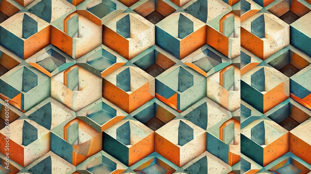 Wall mural geometric pattern wallpaper