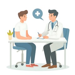 Fototapeta premium doctor consulting with patient