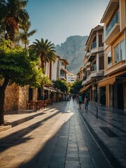 Street view in Antalya, a popular tourist destination.