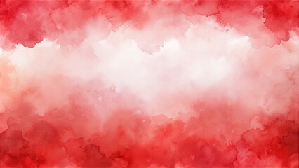 Obraz premium Delicate red watercolor background with blots and splashes, watercolor, red, delicate, background, texture, art, painting