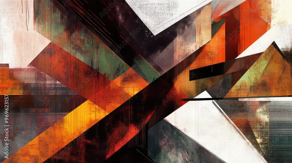 Aufkleber an abstract 