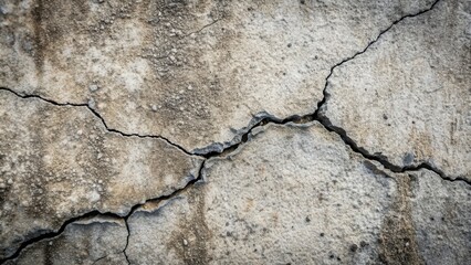 Fototapeta premium Cracked concrete surface with intricate patterns and textures, cracked, concrete, surface, texture, patterns, weathered, worn