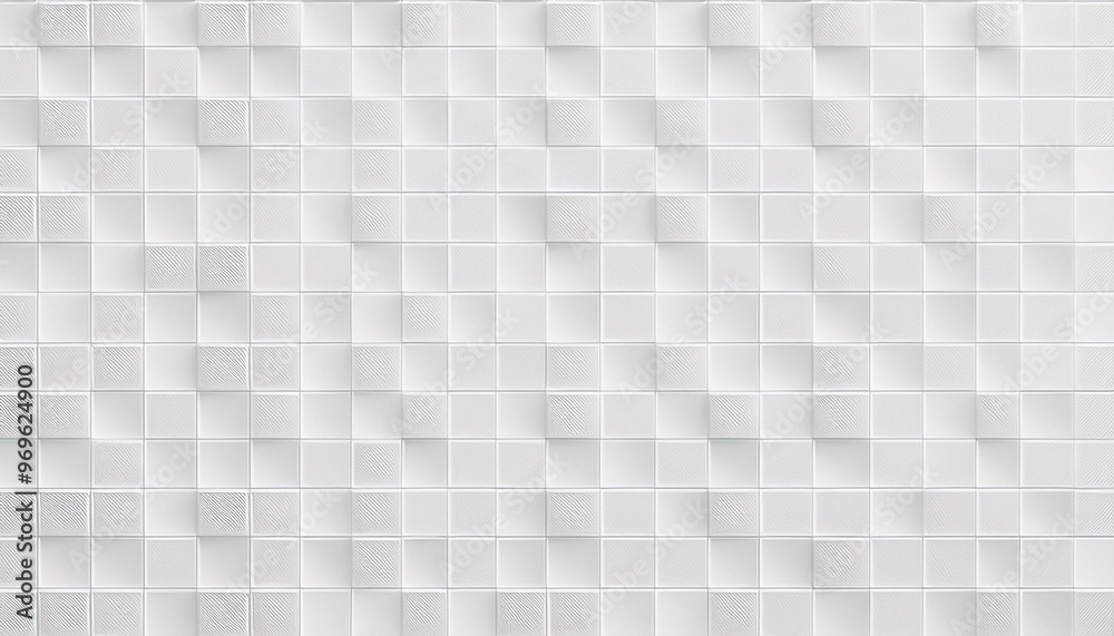 Poster offset white cube boxes block background wallpaper banner texture pattern template. array of offset 