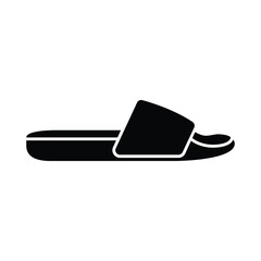 slipper icon solid vector design in trendy style