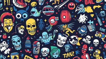 Fototapeta premium pop culture comic wallpaper