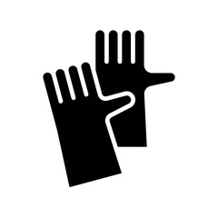 Fototapeta premium Dish wash gloves. Glove for cleaning. Housework. Cleaning service.