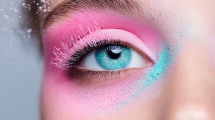 How does the combination of bold and pastel colors in the makeup powders inspire creative approaches to makeup application,