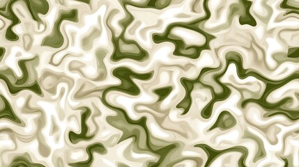 Fototapeta premium This artwork features flowing lines and marble-like textures in emerald green and gray, creating a luxurious and tranquil ambiance reminiscent of water waves SEAMLESS PATTERN