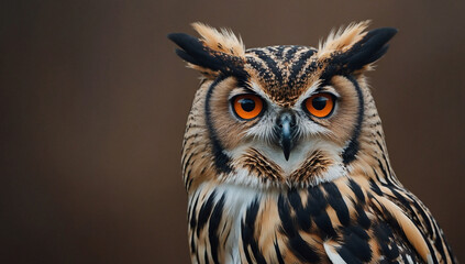 Fototapeta premium owl with moon