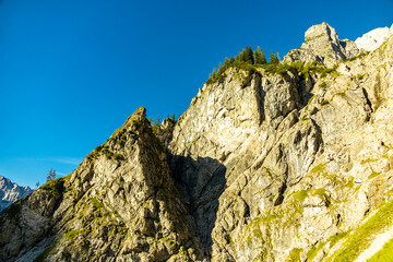 Eine wunderschöne Spätsommer Wanderung durch die Berchtesgadener Alpenlandschaft bis zum Blaueisgletscher - Berchtesgaden - Bayern - Deutschland