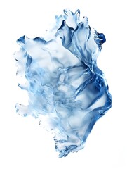 Fototapeta premium Ethereal Frozen Water Splash Abstract Sculptural Glacial Ice Liquid Flow Art Translucent crystalline and captivating frozen water in motion creating a mesmerizing imaginative