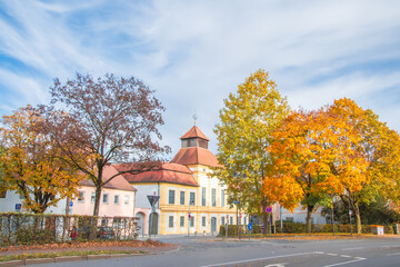 Ingolstadt, beautiful autumn view in the park