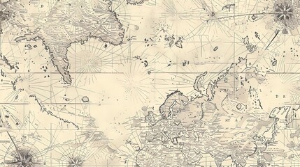 Antique map wallpaper